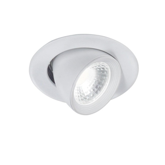 Faretto da incasso per controsoffitto bianco orientabile 10w 4000k 220-240v