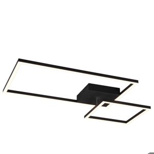 Plafoniera nera led 25w dimmerabile 3000k orientabile moderna