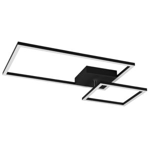 Plafoniera rettangoli nera led 25w 4000k orientabile moderna