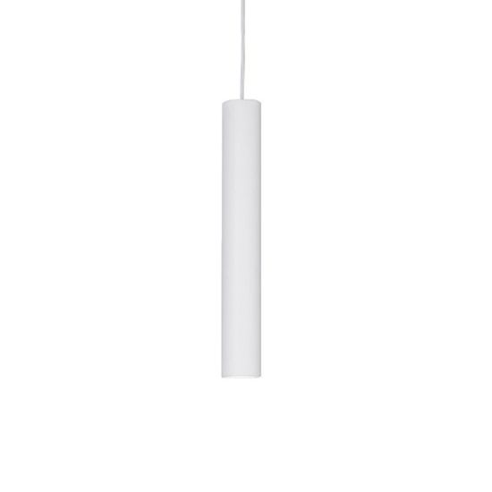 Lampada a sospensione per isola cucina cilindro ideal lux look sp1 d06 bianco