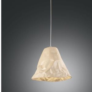 Lampadario da cucina in ceramica stropicciata kaki