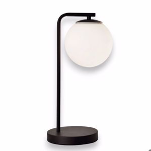 Lampada da comodino moderna nera per camera da letto