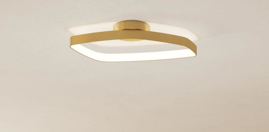 Plafoniera led 3000k design moderna oro dimmerabile