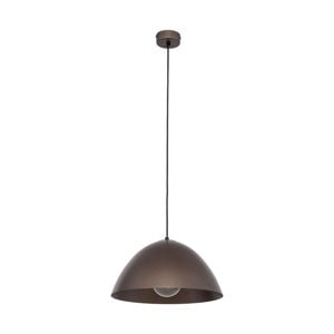 Lampadario cupola marrone 34cm per tavolo da pranzo cucina