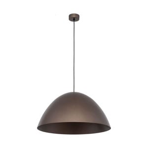 Lampadario cupola marrone 50cm per tavolo sala da pranzo cucina