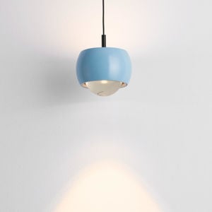 Lampada a sospensione sfera design celeste moderna