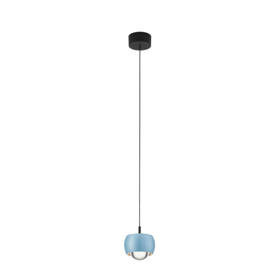 Lampada a sospensione sfera design celeste moderna