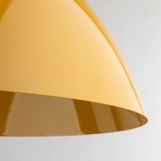 Lampadario giallo ocra 50cm per tavolo da pranzo cucina