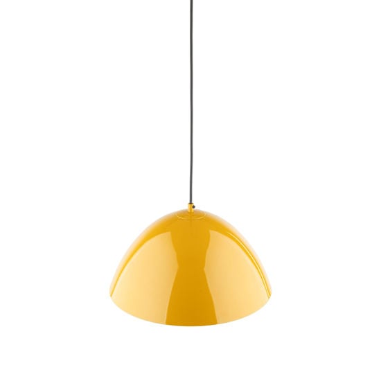 Lampadario giallo ocra 50cm per tavolo da pranzo cucina