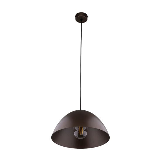 Lampadario cupola marrone 34cm per tavolo da pranzo cucina