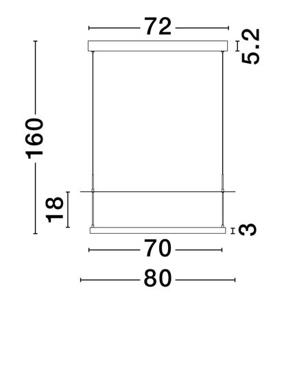 Lampadario per sala moderna nero led 55w dimmerabile 3000k