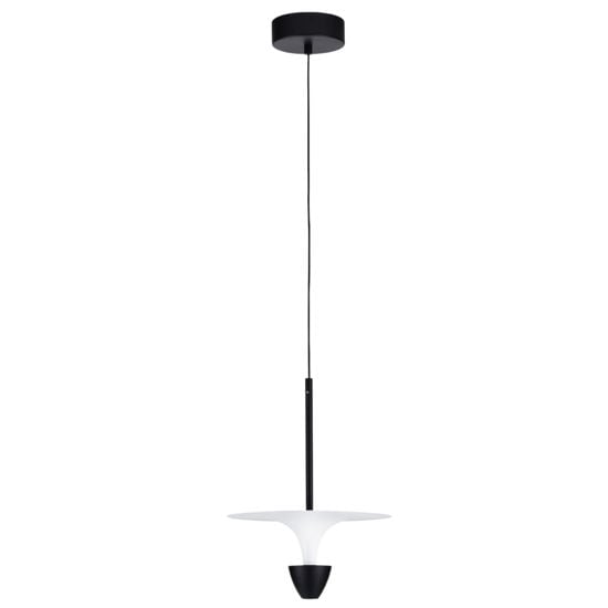 Lampada a sospensione bianca nera led 11w 3000k moderna