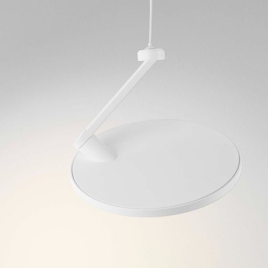 Lampada bianca a sospensione disco orientabile led 3000k