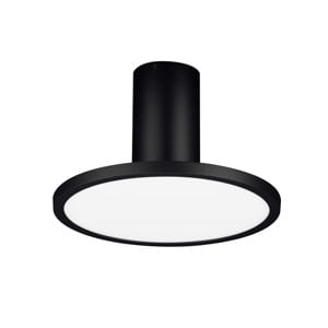 Faretto led 14w 3000k da soffitto nero parabola orientabile