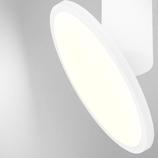 Faretto led 14w 3000k bianco da soffitto parabnola rotonda orientabile