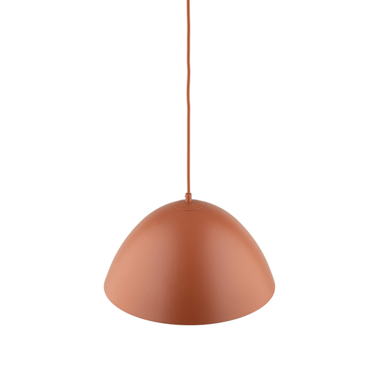 Lampada a sospensione per isola cucina cupola 34cm marrone