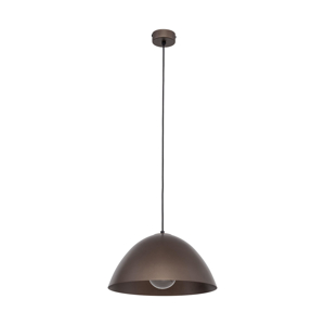 Lampadario cupola marrone 34cm per tavolo da pranzo cucina