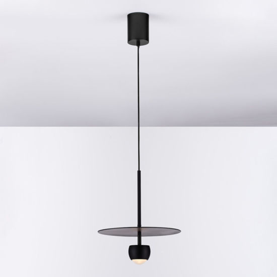 Lampada a sospensione design nera per isola cucina