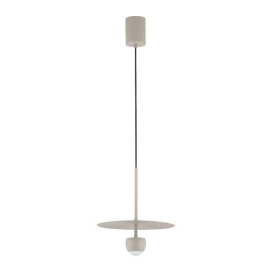 Lampada a sospensione beige design moderna led 3000k