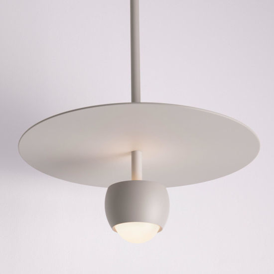 Lampada a sospensione beige design moderna led 3000k