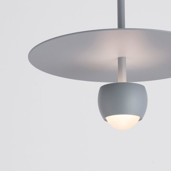 Lampada a sospensione moderna celeste grigio per cucina