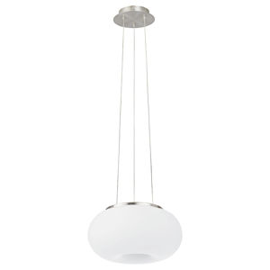 Lampadario da cucina di vetro bianco