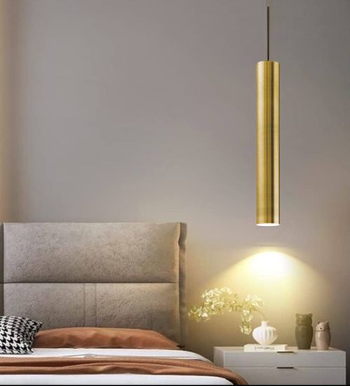 Look sp1 ideal lux lampadario stanza da letto cilindro brunito da comodino