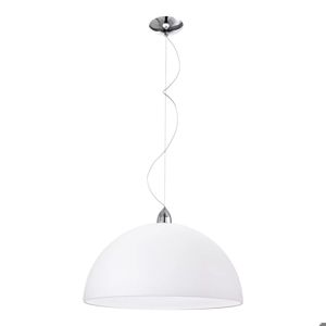 Lampadario da cucina moderna cupola 40cm di vetro bianco