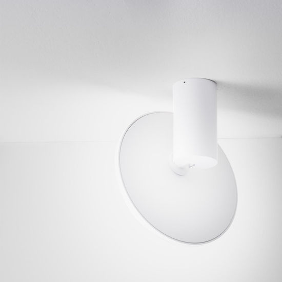 Faretto led 14w 3000k bianco da soffitto parabnola rotonda orientabile