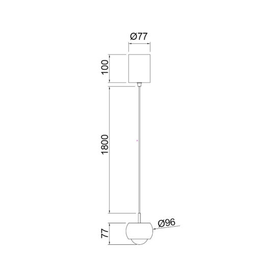 Lampada a sospension moderna led 12w 3000k cromo nero