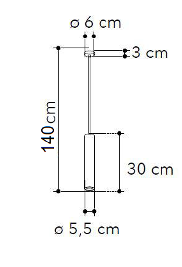 Lampadario a sospensione per comodino camera da letto cilindro cromo fp