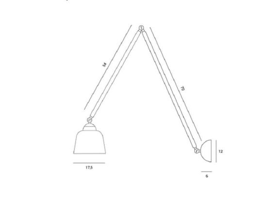 Sforzin miloox neoretro lampada da soffitto a sospensione braccio allungabile nero