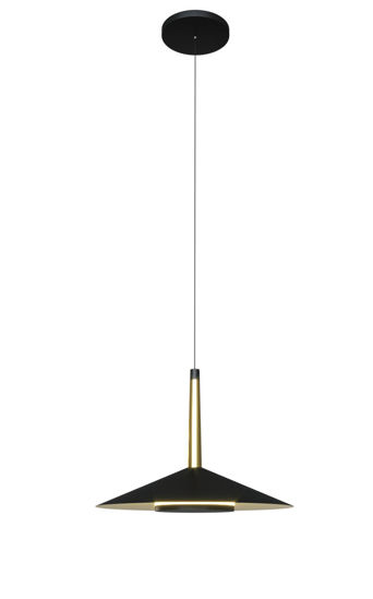 Lampadario per cucina led 8w 3000k nero oro