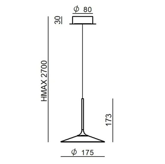 Linea light lampada a sospensione poe terracotta da cucina moderna led 7w 3000k