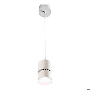 Lampada a sospensione cilindro bianco led 15w 3000k fp