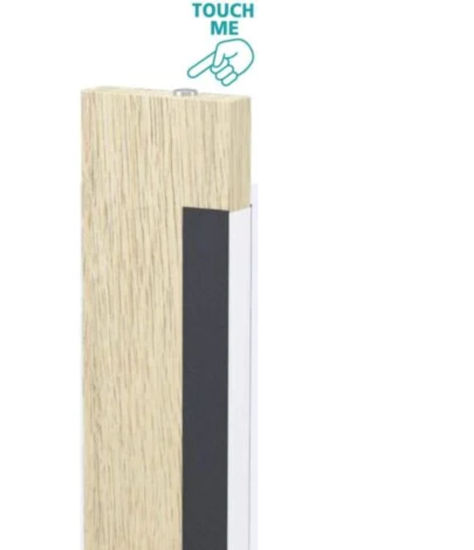 Piantana di legno design moderna led 19w 3000k dimmerabile