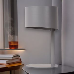 Sfumature di luce eleganza per camera da letto lampada da comodino moderna grigio