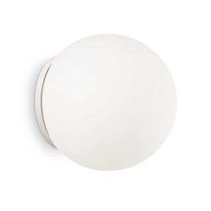 Ideal lux mapa bianco ap1 d30 applique moderna vetro