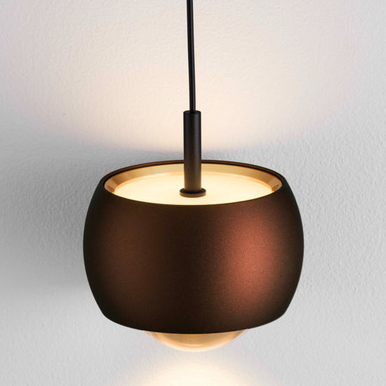 Lampada a sospensione design colore caffe per cucina moderna