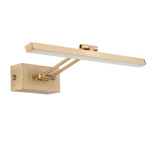 Applique per specchio bagno orientabile 12w 3000k oro ottone