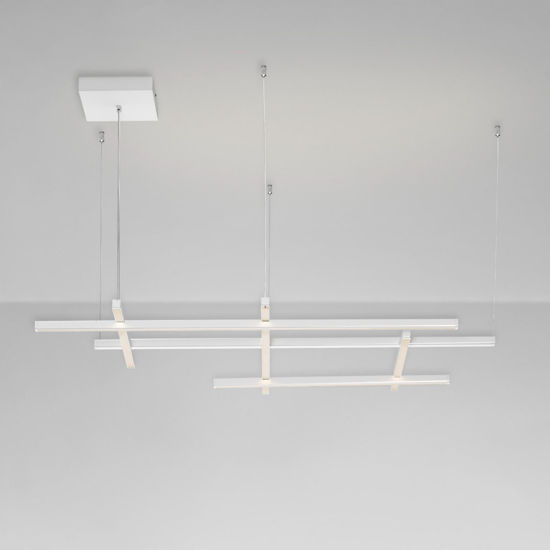 Lampadario design moderno bianco led 3000k per soggiorno