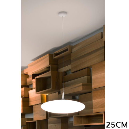 Lampadari cucina moderna led 11w 3000k 25cm isola o penisola squash linea light