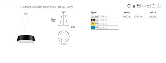 Stilnovo oxygen lampadario led 36w 3000k per salotto moderno