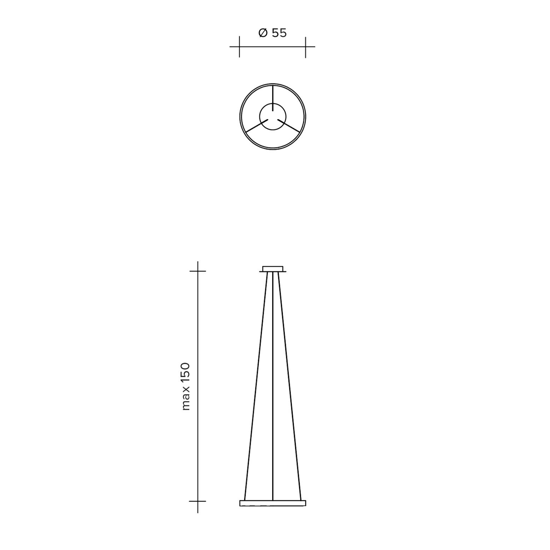 Sforzin anello lampadario particolare moderno bronzo opaco led 3000k