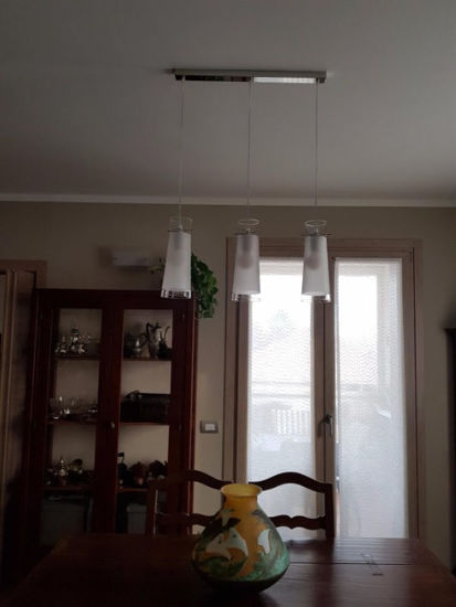 Lampadario per tavolo cucina 3 coni vetro toplight cone