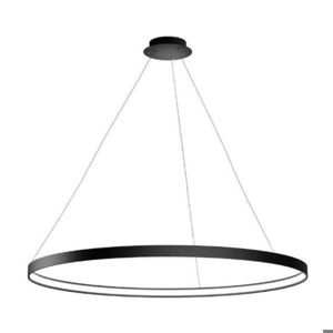 Sforzin lampadario tondo moderno led 3000k cerchio nero