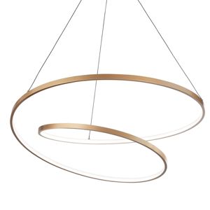 Ideal lux oz sp d60 on-off ottone lampadario led moderno per soggiorno 47w 3000k