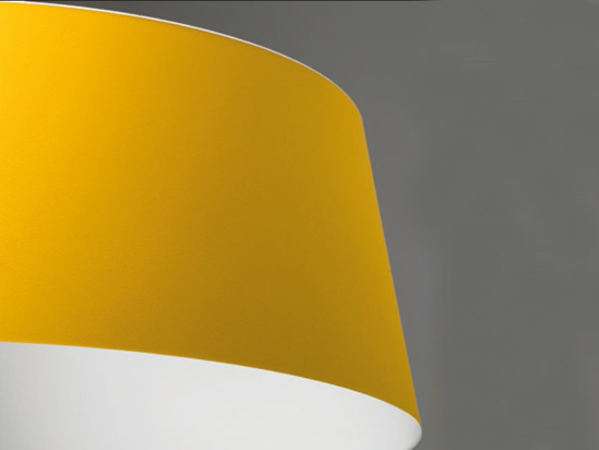 Oxygen stlinovo lampadario moderno giallo led 36w 3000k dimmerabile