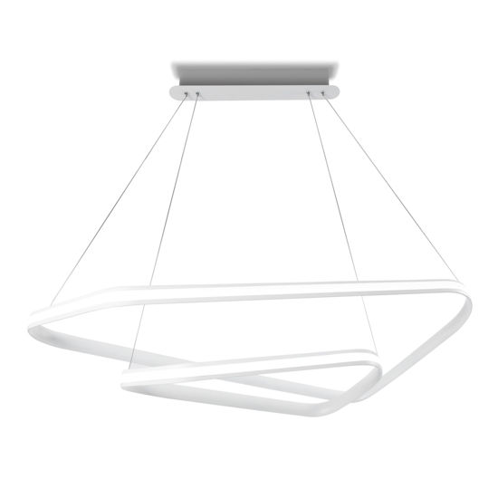 Lampadario moderno design dimmerabile vivida ring led 47w 3000k