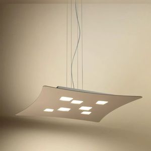 Lampadario tortora isotta gea luce moderno per soggiorno